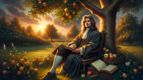 Quel scientifique aurait reçu une pomme sur la tête avant de théoriser la loi relative à la gravitation universelle ? 