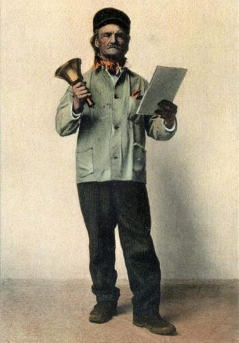 Quel est le métier, aujourd'hui disparu, exercé par l'homme sur la photo ? 