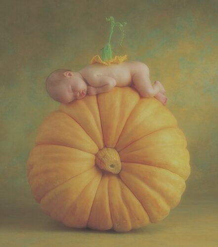 Quelle photographe spécialisée dans les photos avec des bébés a réalisé ce cliché ? 
