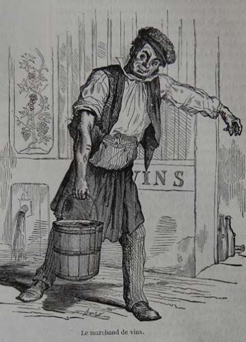 Comment désignait-on autrefois de manière populaire le métier de caviste pour le commerce du vin ? 