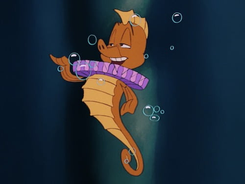 À quel dessin animé, cet hippocampe est-il associé ? 