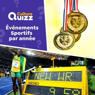 Associez correctement des &eacute;v&egrave;nements sportifs &agrave; la bonne ann&eacute;e.