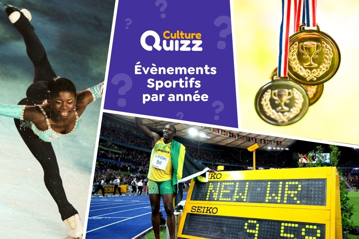 Quiz : Associez les Exploits Sportifs à l'année - Associez correctement des évènements sportifs à la bonne année.