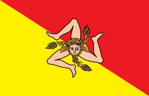 Quelle île de la Méditerranée est associée à ce drapeau ? 