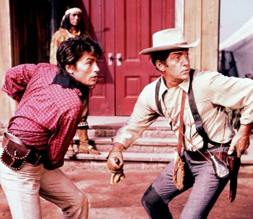 Quel est le nom du film de genre western dans lequel a joué Alain Delon en 1966 ? 