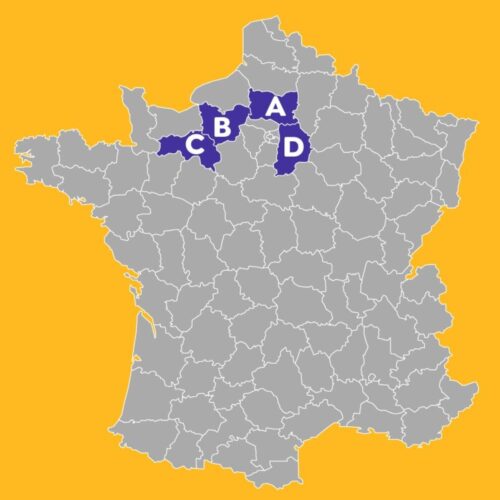 Lequel de ces départements correspond à l’Oise (60) ? 