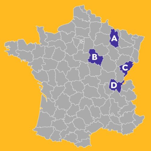 Quel département correspond à l’Ain (01) ? 