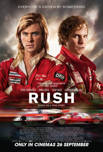 De quels pilotes de Formule 1 le film « Rush » de 2013 raconte-t-il la rivalité ? 