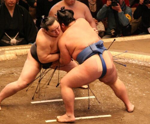 Il faut peser au minimum 120 kg pour participer à des combats de sumo. Vrai ou faux ? 