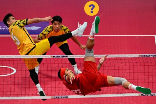 Quelle est la particularité de la balle dans le sport asiatique nommé “Sepak takraw” qui est un volley-ball mais avec les pieds ? 