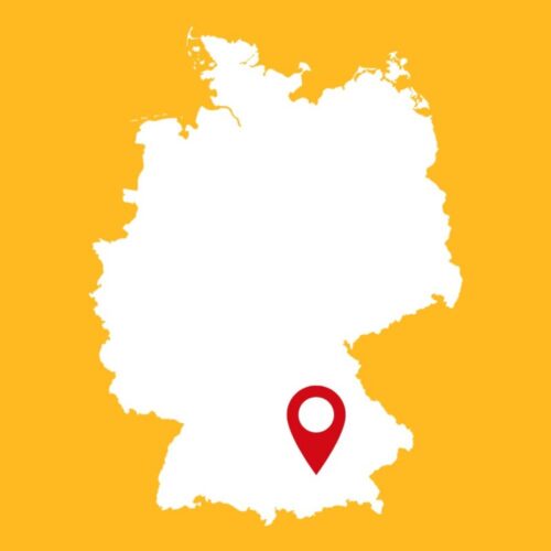 Quelle ville d’Allemagne est située à ce point de la carte ? 
