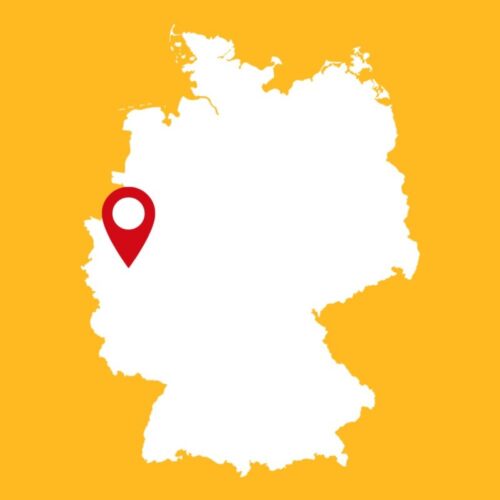 Quelle ville d’Allemagne est située à ce point de la carte ? 