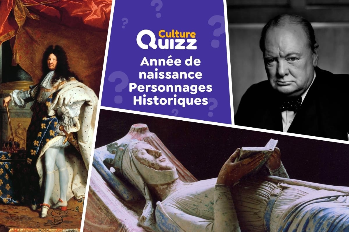 Quiz : Quelle est l'année de naissance des personnages historiques ? - Trouvez l'année de naissance des personnages historiques