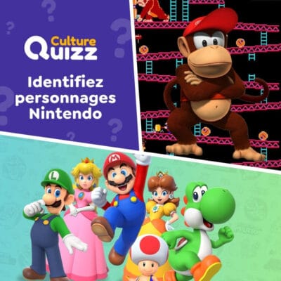 Quiz identifiez personnages Nintendo : Pokemon Mario Donkey Kong