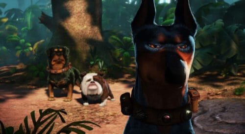 Quel est le nom de ces 3 chiens vus dans le film Là-haut des studios Pixar ? 