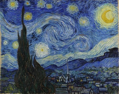 Quelle ville est représentée sur ce tableau «La Nuit étoilée» de Vincent Van Gogh ? 
