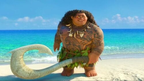 Dans le film Vaiana, Maui est le demi-dieu du feu et de la terre. Vrai ou faux ? 