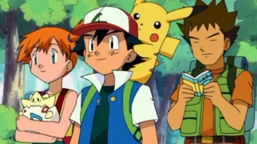 Dans la série animée Pokémon, comment se nomment les 2 personnages qui accompagnent Sacha lors de la saison 1 ? 