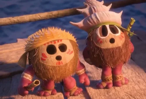 Comment se nomment les créatures recouvertes d'une noix de coco qui font office de pirates dans le film Vaiana ? 