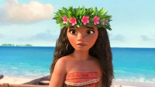 De quoi est entourée l'île de Motunui où habite toute la famille de Vaiana ? 
