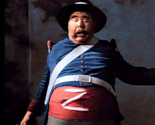 Quel est le grade de l’opposant comique de Zorro nommé Garcia ? 