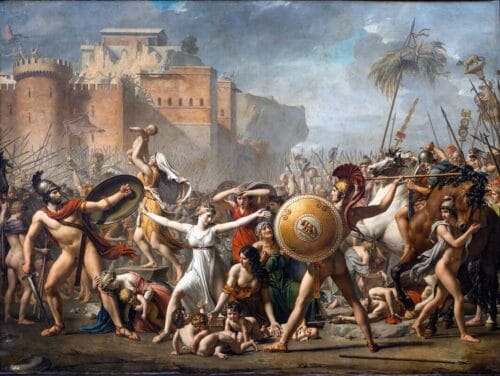 À quel artiste est attribué l'œuvre nommée Les Sabines ? 