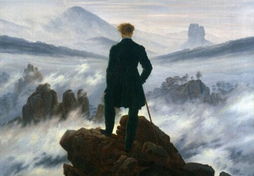 Qui est le peintre du célèbre tableau du romantisme Le Voyageur contemplant une mer de nuages ? 