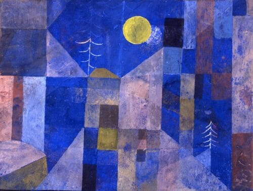 Qui est le peintre du tableau Lune brillante ? 