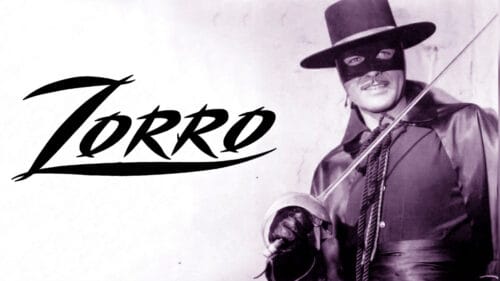 De quelle année date le début de la série télé Zorro, emblématique pour toute une époque, et produite par les studios Disney ? 