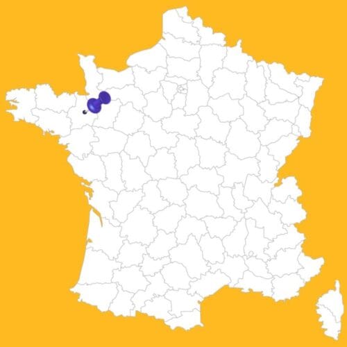 Quelle ville de France correspond à ce point sur la carte ? 