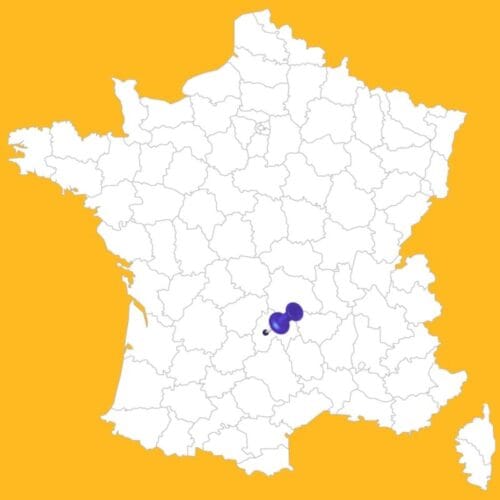 Quelle ville française est située à cet emplacement de la carte ? 