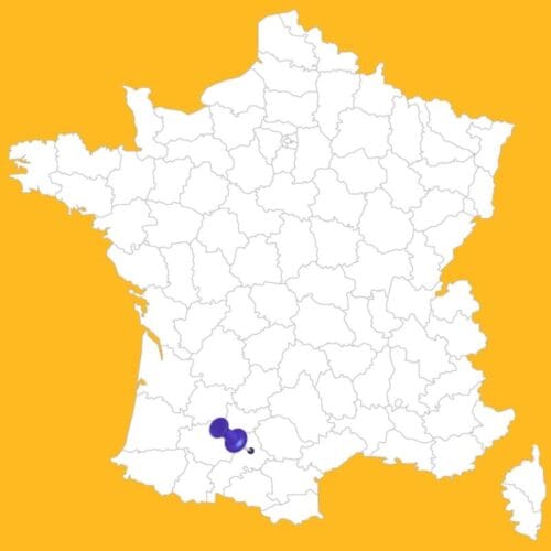 Quelle ville française est située à cet emplacement de la carte ? 