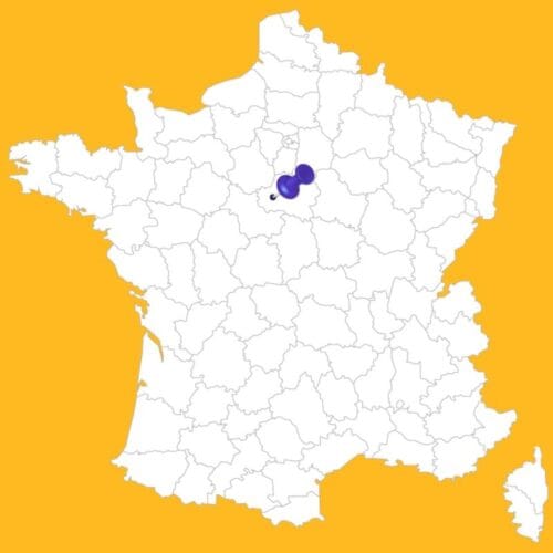 Laquelle de ces villes est située à cet emplacement ? 