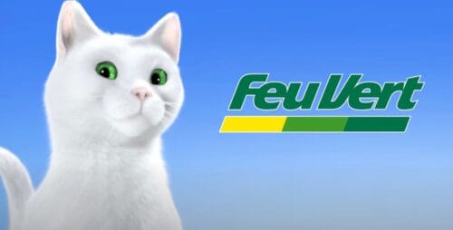 Quel est le nom du chat blanc de Feu Vert ? Chat mascotte Feu Vert