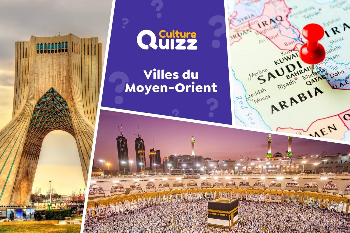 Quiz : Villes du Moyen-Orient - Quiz villes dans le Moyen-Orient - géographie du monde arabe