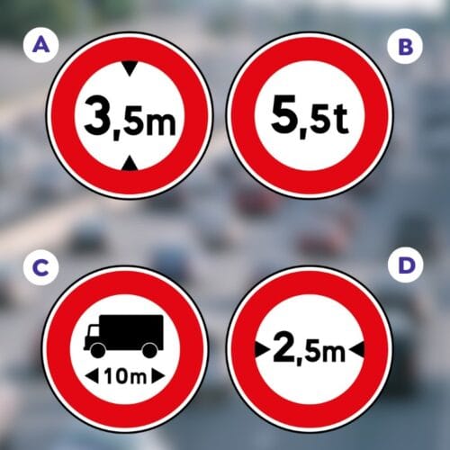 Lequel de ces panneaux de signalisation est l'intrus ? 