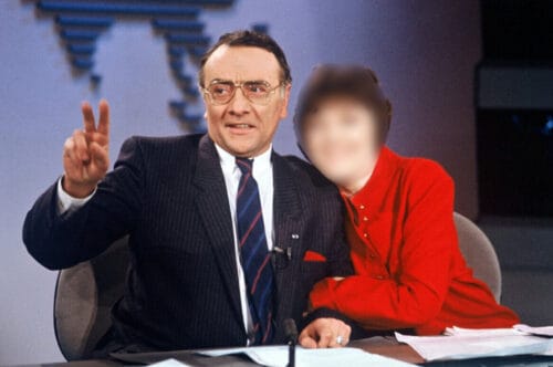 Avec qui Yves Mourousi présentait-il le journal télévisé dans les années 1980 sur TF1 ? 