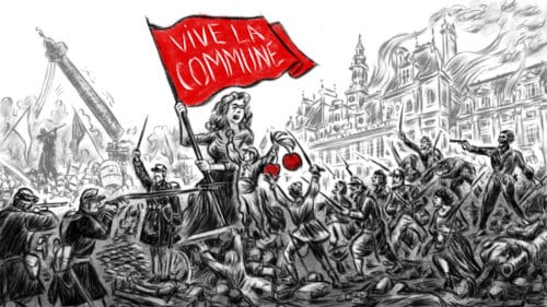 Quelle année est associée à l'événement représenté par l'illustration ? 