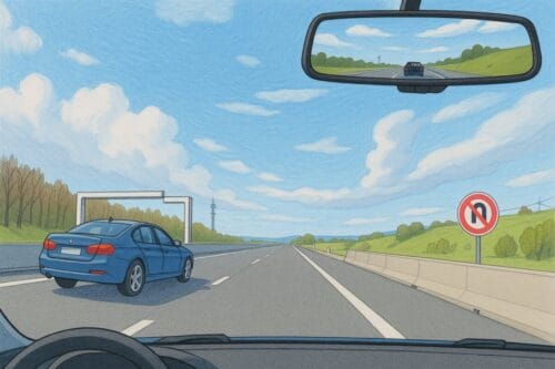 Je roule plus vite que la voiture à ma gauche. Je peux la dépasser par la droite. Vrai ou faux ? 