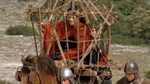 Dans quelle forêt le Comte de Montmirail a-t-il capturé la sorcière qui lui jette un sort ? 