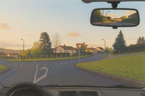 À l'arrivée sur cette intersection, j’ai une bonne visibilité, je marque un temps d’arrêt. Vrai ou faux ? 