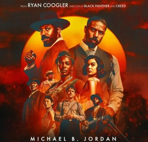 Quel est le nom du film associé à cette affiche, acclamé par la critique, sorti au cinéma le 16 avril 2025 et porté par l'acteur Michael B. Jordan ? 