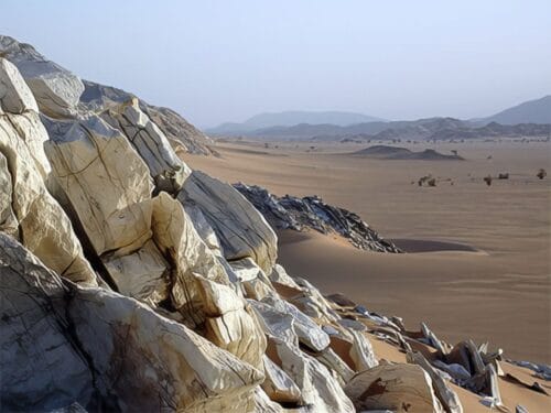 Quel massif de montagnes du Sahara est localisé au Niger ? 