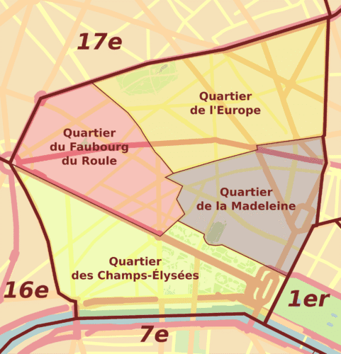 Quels noms portent majoritairement les rues du quartier de l’Europe à Paris ? 