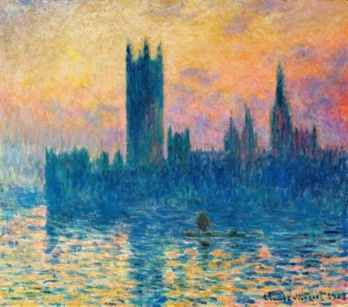 Quelle ville est représentée sur cette célèbre peinture de Claude Monet ? 