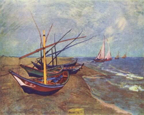 Quel artiste peintre a réalisé le tableau “Barques aux Saintes-Maries” après un passage en Camargue en 1888 ? 