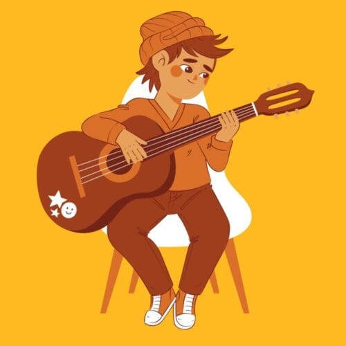 Les cordes de la guitare folk sont métalliques. Vrai ou faux ? 