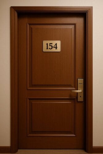 Comment dire en anglais le numéro de la chambre 154 ? 