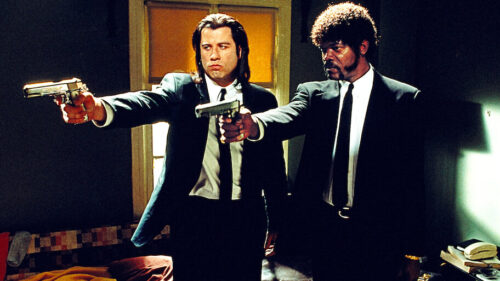 Dans le film de Quentin Tarantino Pulp Fiction, quelle actrice est la star sur l'affiche du film ? 