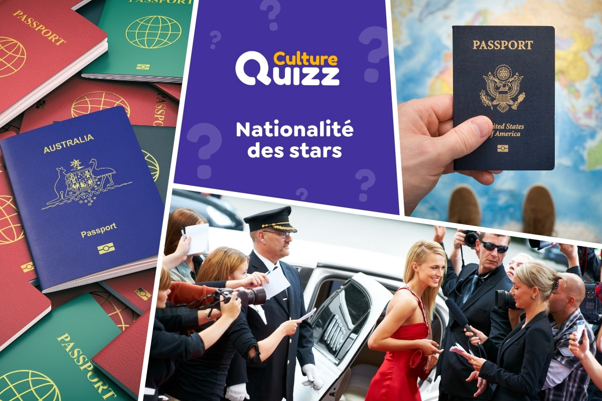 Quiz : Associez les Personnalités à leur Nationalité - Quelle est la nationalité de naissance des stars ? - Quiz